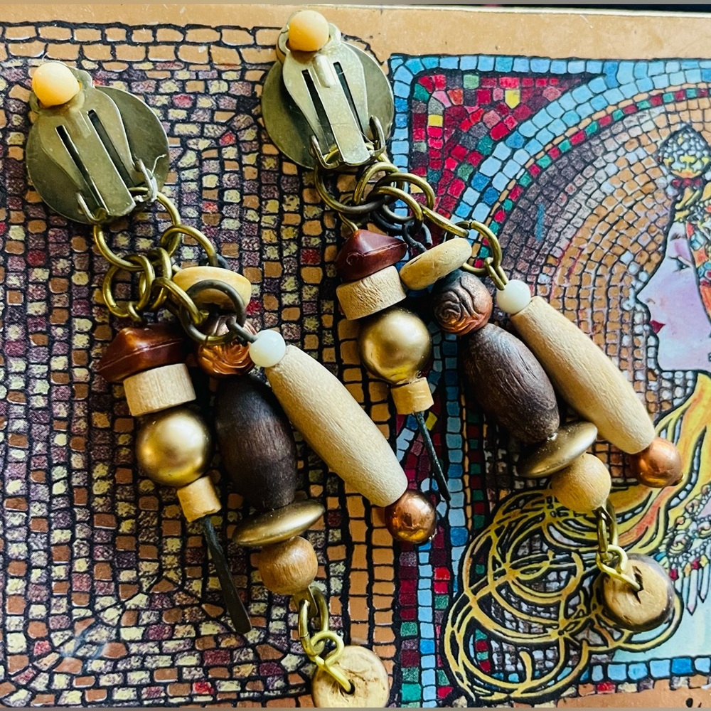 Bohemian Dangle Earrings with Beads